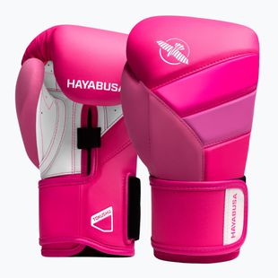 Hayabusa T3 Neon neon pink boxing gloves