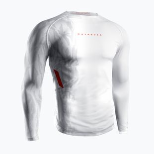 Men's longsleeve rashguard Hayabusa Apex Rash Guard white/coral