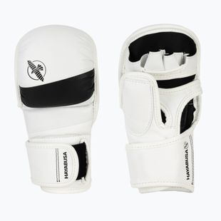 Hayabusa T3 Hybrid white/black grappling gloves