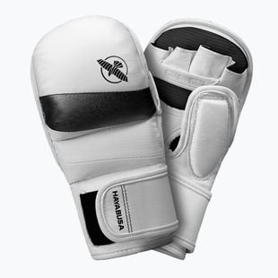 Hayabusa T3 Hybrid white/black grappling gloves