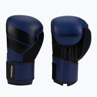 Hayabusa S4 blue/black boxing gloves S4BG