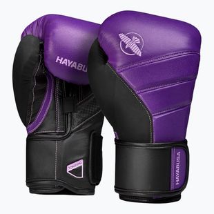 Hayabusa T3 purple/black boxing gloves