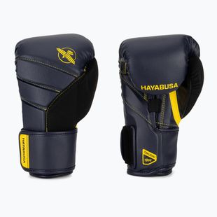 Hayabusa T3 navy/yellow boxing gloves