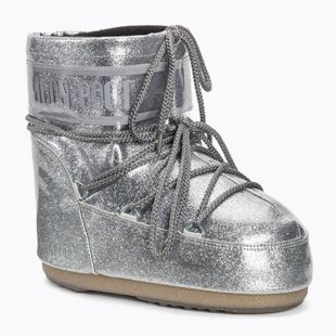 Women's Moon Boot Icon Low Glitter silver