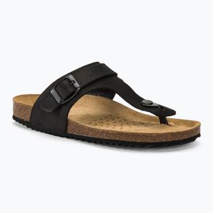 Geox Brionia black women's flip flops