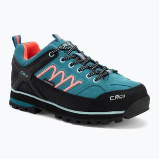Women's trekking boots CMP Moon Low Wp teal/red fluo