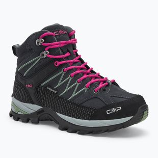 Women's trekking boots CMP Rigel Mid Wp anthracite/mineral green