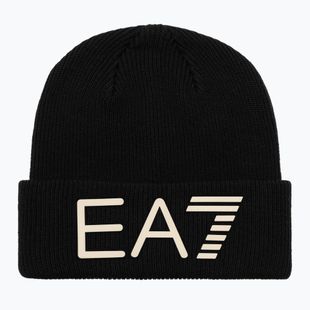 Winter hat EA7 Emporio Armani Mountain Logo Series Big Beanie black