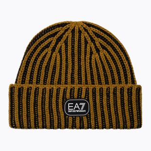 Winter hat EA7 Emporio Armani Training Cross Consumer Soft tapenede/black