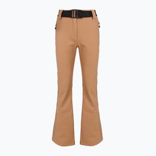 Women's ski trousers EA7 Emporio Armani Pure Softshell Waisted mocha mousse