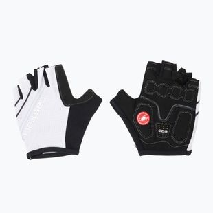 Women's cycling gloves Castelli Dolcissima 2 ivory/dark gray/silver gray