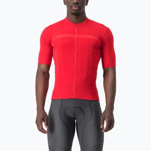 Men's Castelli Classifica red cycling jersey