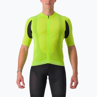 Men's Castelli Superleggera 3 electric lime cycle jersey