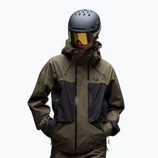 Men's snowboard jacket Oakley Baldface Gore-Tex deep olive/pitch black