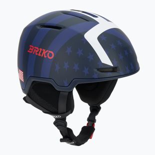 Ski helmet Briko Aran USA matt tangaroa blue/biscay blue/cardinal red/white