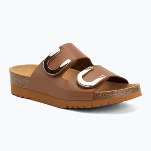 Women's flip-flops Scholl Montery 2 Straps Ad Med cognac