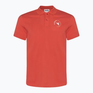 Men's Diadora Essential Sport rosso cayenne polo shirt
