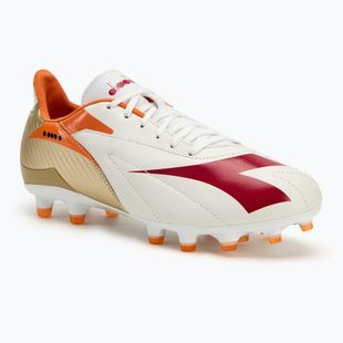 Diadora Maximus LT SLP12 white/chili pepper/russet orange men's football boots