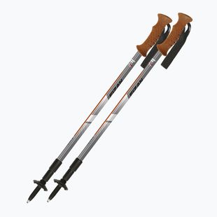 Trekking poles Fizan Tierra grey/orange