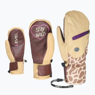 Women's snowboard gloves Level Pulsar Mitt beige