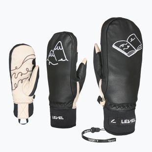 Women's ski gloves Level Ivory Mitt pk black