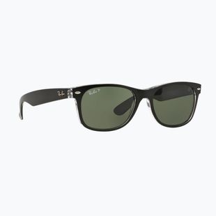 Sunglasses Ray-Ban New Wayfarer Classic matte black transparent/green g-15