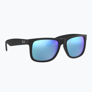 Sunglasses Ray-Ban Justin Classic matt black gum/blue mirror