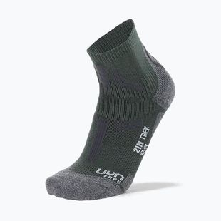 Men's socks Uyn Trekking 2IN Low Cut military/grey melange