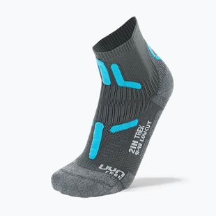 Women's socks Uyn Trekking 2IN Low Cut anthracite/turquoise