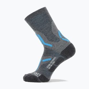 Women's socks Uyn Trekking 2IN Merino Mid mid grey/turquoise
