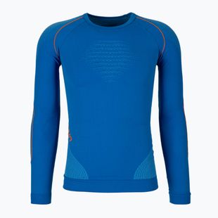 Men's thermal active sweatshirt UYN Evolutyon UW Shirt blue/blue/orange shiny