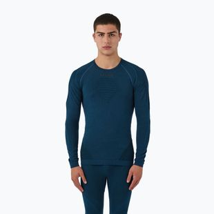 Men's thermal active sweatshirt UYN Evolutyon Biotech blue poseidon
