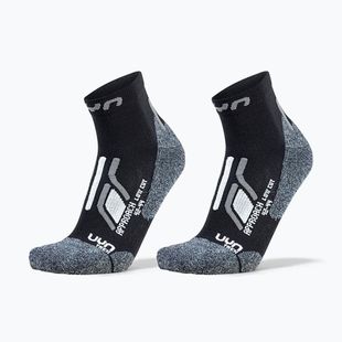 Men's socks UYN Trekking Approach Low Cut 2 pack black/grey