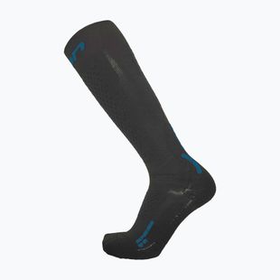 Women's ski socks UYN One Pure Snow black/blue