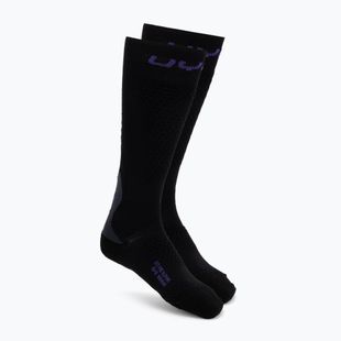 Women's ski socks UYN Ski One Alpine Merino Socks black/violet