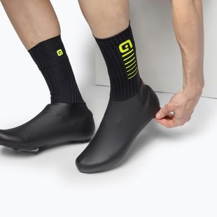 Alé Whizzy Winter black/fluo yellow cycling shoe protectors