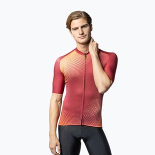 Men's Alé Optical bordeaux cycling jersey