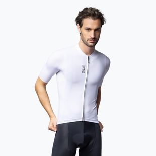 Men's cycling jersey Alé Color Block white