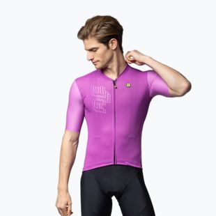 Men's cycling jersey Alé Follow Me cyclamen