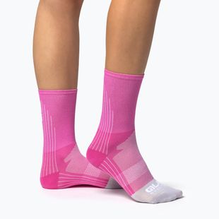 Alé Color Block socks 18 cm fuchsia