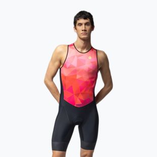 Men's triathlon suit Alé Triple pink combo