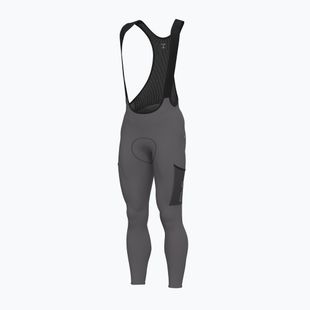 Men's cycling shorts Alé Stones Cargo 2.0 Bibtights acciaio/steel