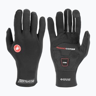 Men's cycling gloves Castelli Perfetto RoS black