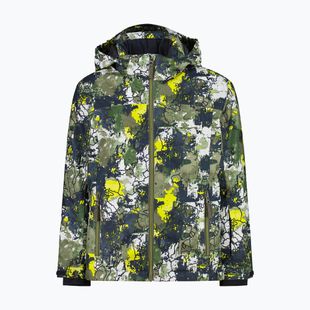 Children's ski jacket CMP 39W1924 olive/acido