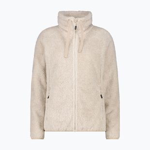 Women's fleece sweatshirt CMP 36P2506 bianco gesso/kaky