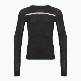 Men's cycling longsleeve Castelli Merino Seamless Baselayer black