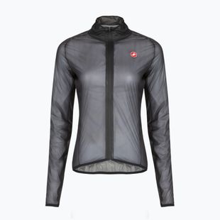 Women's cycling jacket Castelli Squall Shell W light black/silver gray