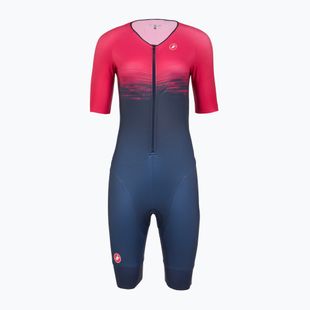 Women's cycling suit Castelli Core Tri W belgian blue/bright rose