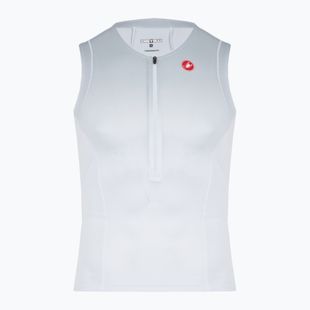 Men's Castelli Free Speed 3 white/silver gray cycle jersey