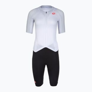 Women's cycling suit Castelli Free Sanremo 3 SS W white/black